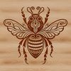 A detailed illustration of a bee, suitable for vector design projects.