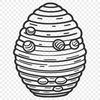 A stylized illustration of a beehive with intricate details and multiple bees.
