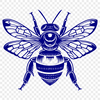 Bee Image In SVG, PNG, PDF And DXF Formats