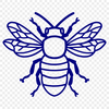 Free Bee SVG, PNG, PDF And DXF Files