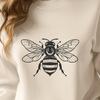 Bee Vector Image In SVG, PNG, PDF And DXF Formats