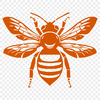 Beautiful Bee - Laser Cutter SVG Free Download