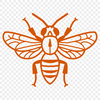 Insect Artwork In SVG, PNG, PDF And DXF Formats