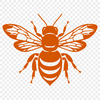 Free Unique Bee Vector Art DXF - Commercial Use