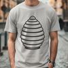 Free Vector Art Bees Hive Design A graphic illustration of a beehive with intricate details, suitable for vector art designs.