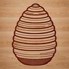 Traditional Beehive Structure Illustration A vector design of a traditional beehive structure.
