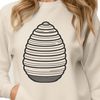 Free Vector Bees Hive Clipart A simple digital illustration of a beehive with honeycombs.