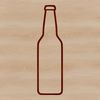 Bottle Illustration in Vector Format A 2D illustration of a bottle of beer in vector format.