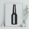 Beautiful Glass Bottle Graphic A digital illustration of a glass bottle filled with a golden-colored beverage.