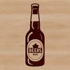 Brewery Icon Illustration A clear illustration of a bottle of beer in a vector format.