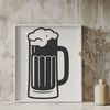 Fresh Served Illustration A digital illustration of a glass containing a cold beverage.
