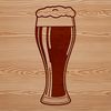 Beautiful Beer in a Glass SVG Icon A 2D illustration of a beer in a glass.