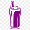 Golden Nectar Illustration A digital illustration of a beer glass filled with a golden liquid.