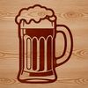 Vector Art of a Refreshing Beer Glass An illustration of a glass containing beer, suitable for vector art and clip art projects.