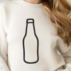 Free Vector Beer Graphics A stylized illustration of a bottle of beer, suitable for digital design and cutting projects.
