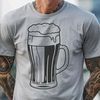 Vector Beer Design Graphics A digital illustration of a glass containing beer, suitable for vector art projects.