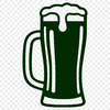 Isolated Beer Illustration An isolated vector design of a beer in a glass, suitable for digital use.
