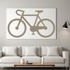 A detailed, vector illustration of a bicycle with clean lines and bold design.
