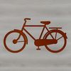An outline silhouette of a bicycle in a simplified style suitable for cutting or engraving.