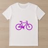 A simple line art illustration of a bicycle with clean lines and minimalist design.