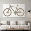 A simple bicycle silhouette designed as a vector art image for commercial or personal use.