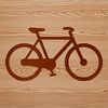 A simple illustration of a bicycle with sleek lines and modern style.