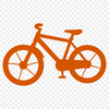 A detailed silhouette of a bicycle, designed for cutting machines and vector art.