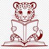 Wild Feline Icon Image of a jaguar, big cat with distinctive spots.