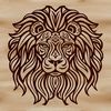 Majestic Wild Animal Illustration A detailed illustration of a lion's head, designed as vector art for various uses.