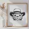 Spotted Feline Icon A large feline animal with spots and a powerful build.
