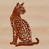 A medium-sized wild cat species native to the Americas, sitting on its hind legs.
