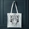 Big Cat SVG Design A stylized illustration of a big cat, specifically a jaguar, suitable for digital design and printing.