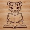 Detailed Big Cat Portrait A detailed illustration of a jaguar's face, suitable for use in graphic design projects.