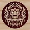 Beautiful Wild Animal SVG Image A detailed illustration of a lion's head with bold features.