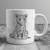 SVG Jaguar Design for Printing Illustration of a jaguar, a large wild cat species.