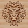 Regal Lion Portrait with Ornate Details Illustrated lion head with ornate details, suitable for vector art projects and commercial or personal use.