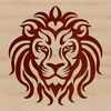 Safari Animal Clip Art Vector An illustration of a majestic lion's head with intricate details, suitable for various design projects.