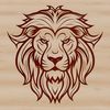 Free SVG Lion Clip Art Design A majestic lion's head with a thick mane, typical of the big cat species found in savannas and grasslands.