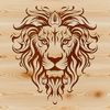 Intricate Design Elements Wild Animal Portrait A detailed illustration of a lion's majestic head with intricate design elements.