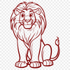 Sitting Big Cat Clipart - Free SVG