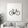A simple bicycle silhouette for commercial or personal use, ideal for cutting machines and vector art projects.