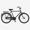 A stylized illustration of a bicycle in vector format.