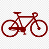 A simple vector illustration of a bicycle.