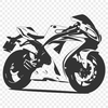 Unique Motorbike In SVG, PNG, PDF And DXF File Formats - Free