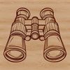 Beautiful Binoculars SVG Design for Crafting High-resolution SVG design of a binoculars set ideal for crafting and DIY projects.