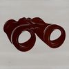 A pair of binoculars designed for outdoor activities such as camping.