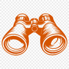 Binoculars Vector Illustration In SVG, PNG, PDF And DXF Formats