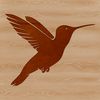 Colorful Bird Clip Art Vector Image An intricately designed hummingbird clip art, ideal for commercial or personal use, created with precision using SVG format.
