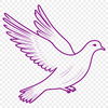 Beautiful Dove Clip Art SVG Vector art of a peaceful bird with outstretched wings.