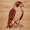 Free Silhouette Cut File for Falcons A free vector illustration of a falcon in flight, suitable for commercial or personal use.